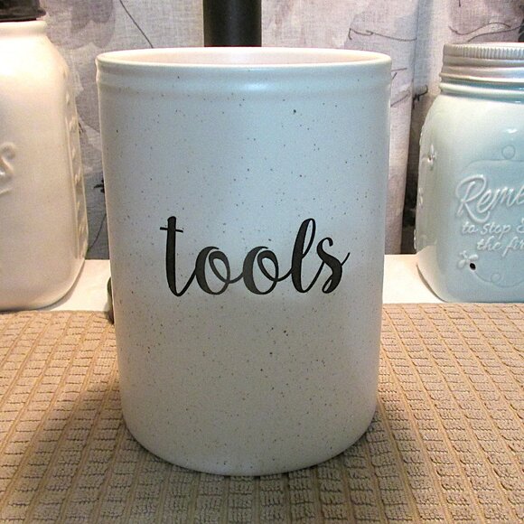 Ceramic Kitchen Utensil Holder - Picture 1 of 5